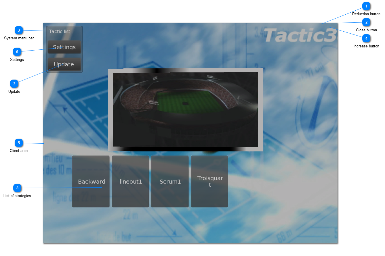 Tactic3dViewer window